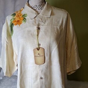 Tommy Bahama Yellow Floral Men's Shirt
